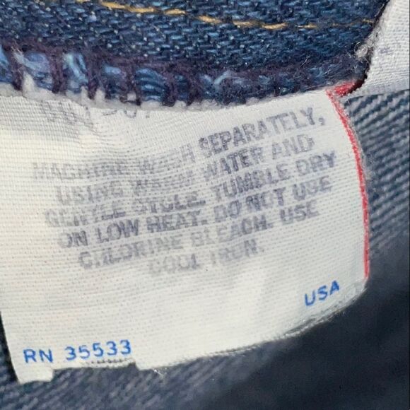 Vintage Classic Blue Flare Wide Leg Jeans - Picture 11 of 11